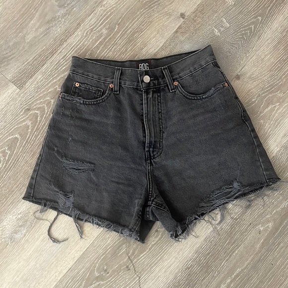 BDG Pants - BDG Distressed A Line Shorts Black Size 27